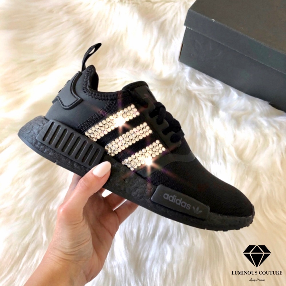 Swarovski® Adidas NMD Sneakers In Triple Black